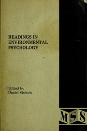 Front cover of Readings in environmental psychology by Daniel Stokols