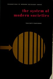 Front cover of The system of modern societies by Talcott Parsons