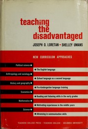 Cover of Teaching the disadvantaged by Joseph O. Loretan