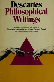 Front cover of Philosophical writings by René Descartes