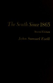 Front cover of The South since 1865 by John Samuel Ezell