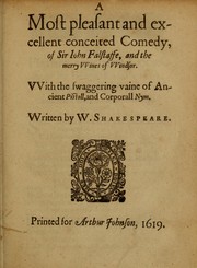 Front cover of The Merry Wives of Windsor by William Shakespeare