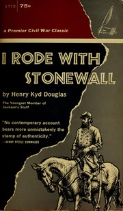 Front cover of I Rode W/Stonewall by Henry Kyd Douglas