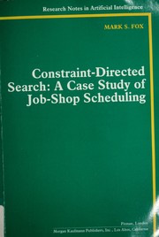 Cover of Constraint-directed search by Fox, Mark