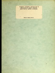 Front cover of Automatic frequency tracking and an application of target trucking using passive doppler techniques by Dennis Wayne Hurst