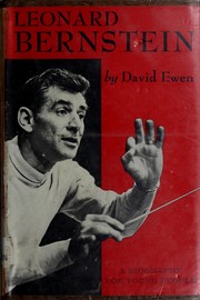 Cover of Leonard Bernstein by David Ewen