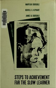 Cover of Steps to achievement for the slow learner by Marylou Ebersole