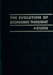 Cover of The evolution of economic thought by William Ernest Kuhn