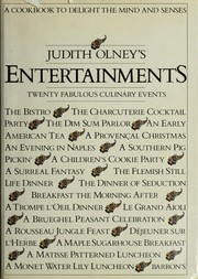 Cover of Judith Olney's entertainments by Judith Olney