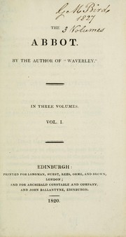 Cover of The Abbot by Sir Walter Scott