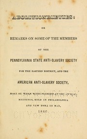 Front cover of Abolitionrieties, or, Remarks on some of the members of the Pennsylvania State Anti-Slavery Society for the eastern district, and the American Anti-Slavery Society by Benjamin S. Jones