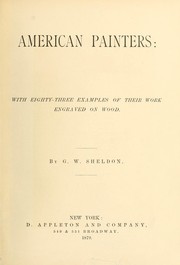 Front cover of American painters: with eighty-three examples of their work engraved on wood by George William Sheldon