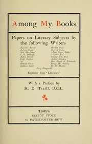 Front cover of Among my books by Augustine Birrell