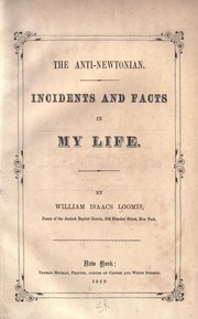 Front cover of The anti-Newtonian by William Isaacs Loomis