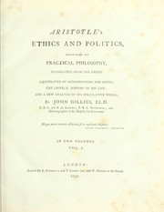 Front cover of Aristotle's Ethics and politics by Aristotle