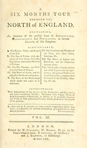 Cover of A six months tour through the north of England by Young, Arthur