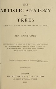 Front cover of The artistic anatomy of trees by Rex Vicat Cole