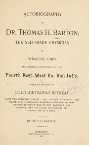 Front cover of Autobiography, including a history of the Fourth Regt by Thomas H. Barton