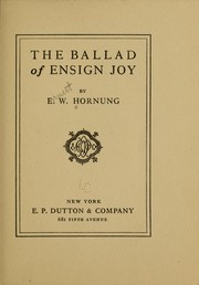 Front cover of The ballad of Ensign Joy by E. W. Hornung