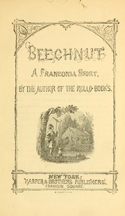 Cover of Beechnut by Jacob Abbott