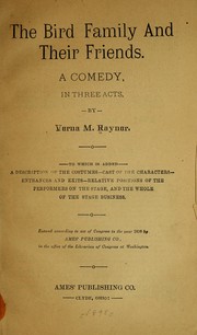 Front cover of The Bird family and their friends by Verna M. Raynor