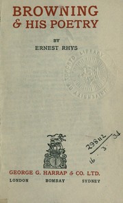 Front cover of Browning & his poetry by Ernest Rhys