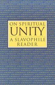 Front cover of On spiritual unity by A. S. Khomi͡akov