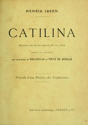 Cover of Catilina by Henrik Ibsen