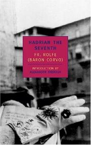 Cover of Hadrian the Seventh by Frederick William Rolfe