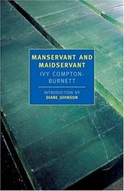 Cover of Manservant and maidservant by Ivy Compton-Burnett