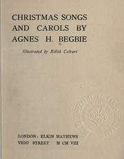 Front cover of Christmas songs and carols by Agnes H Begbie