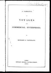 Cover of A narrative of voyages and commercial enterprises by Richard J. Cleveland