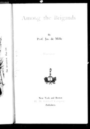 Cover of Among the brigands by James De Mille
