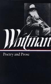 Front cover of Complete poetry and collected prose by Walt Whitman