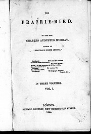 Front cover of The Prairie-Bird by Sir Charles Augustus Murray
