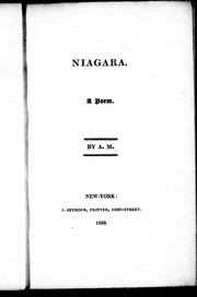 Cover of Niagara by Abraham Moore