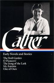Front cover of Early novels and stories by Willa Cather