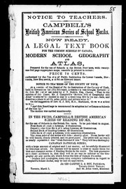 Front cover of Campbell's British American series of school books by James Campbell & Son
