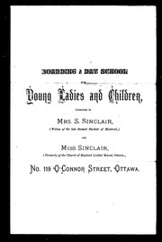 Front cover of Boarding and day school for young ladies and children by Unknown