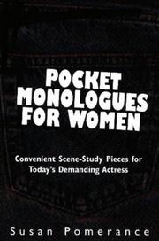 Cover of Pocket monologues for women by Susan Pomerance