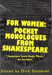 Cover of For women by William Shakespeare