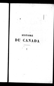 Cover of Histoire du Canada, de son église et de ses missions by Brasseur de Bourbourg