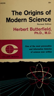 Cover of The origins of modern science, 1300-1800 by Sir Herbert Butterfield