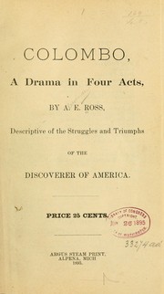 Cover of Colombo by Alexander E. Ross