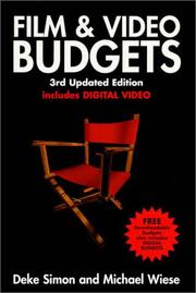 Front cover of Film & video budgets by Deke Simon