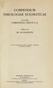 Front cover of Compendium theologiae dogmaticae by Christian Pesch