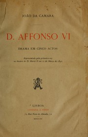 Cover of ... D. Affonso VI by João da Câmara