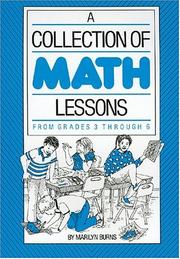 Front cover of A collection of math lessons by Marilyn Burns