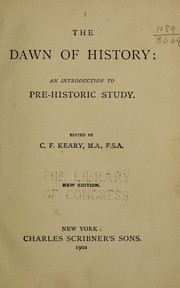 Cover of The dawn of history by C. F. Keary
