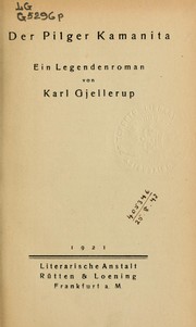 Front cover of Der Pilger Kamanita by Karl Gjellerup